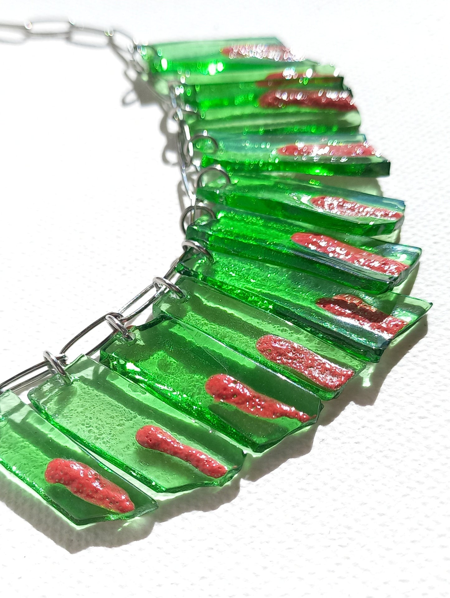 green chain necklace