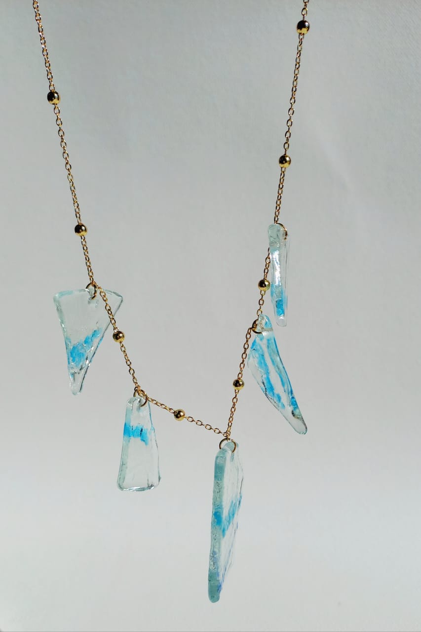 light blue Chain Neclace