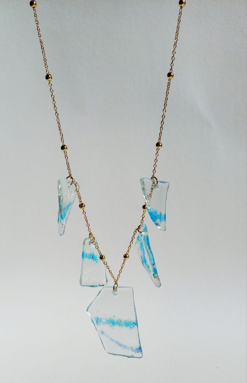 light blue Chain Neclace