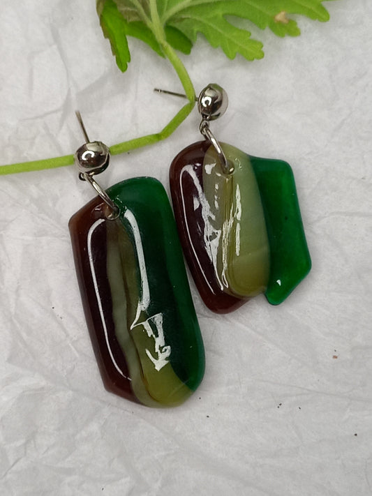 mixed color earring
