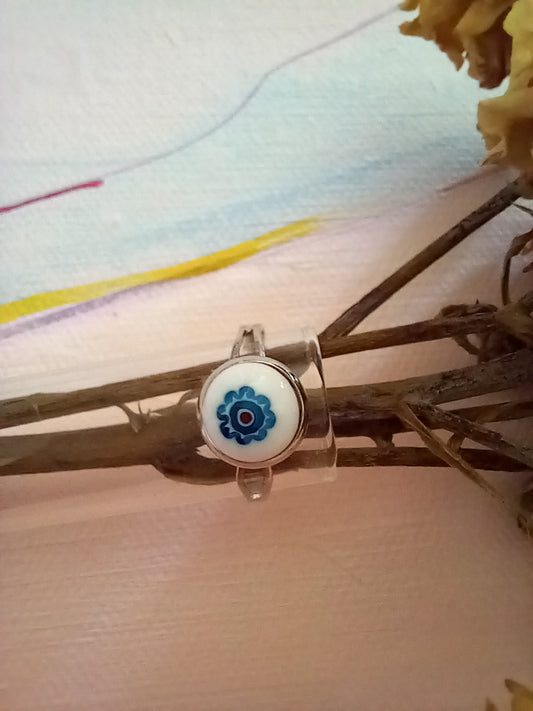 flower white ring